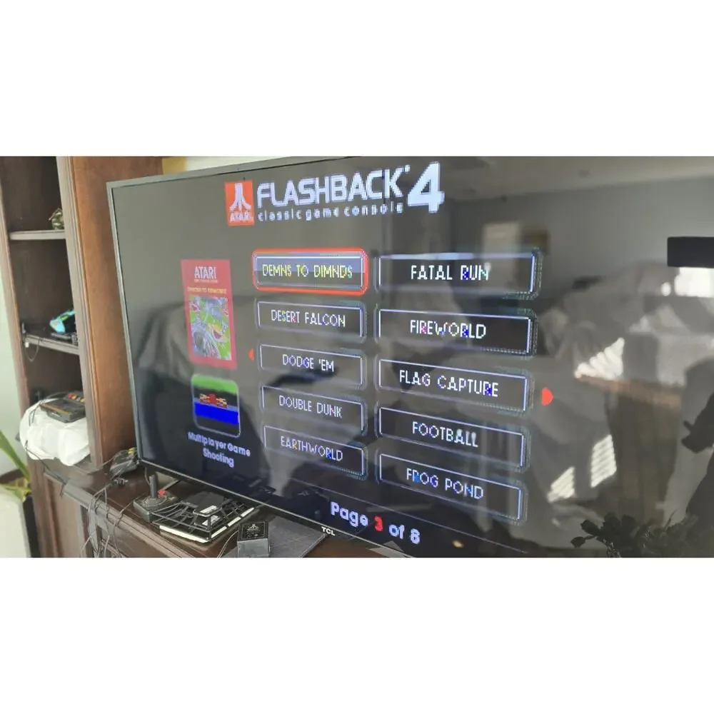 Atari - Flashback 4 classic Game Console Tested & Works Yar's Revenge Centipede